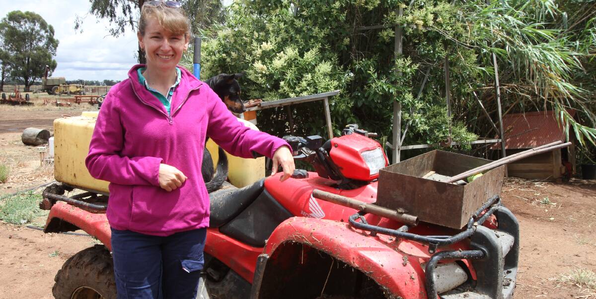 BE CAREFUL: Leeton shire's Marg Knagge was involved in a quad bike accident in 2012 and has called on farmers and their families to be safe while using the bikes on their properties. Photo: Talia Pattison 