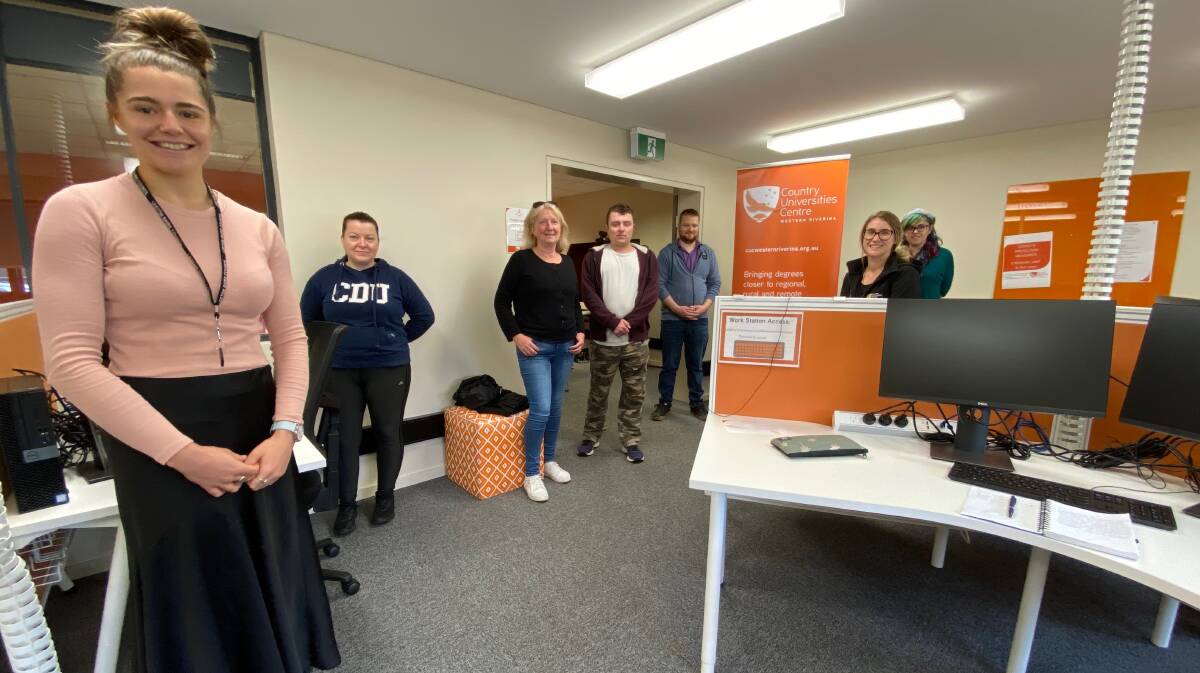HELPFUL: Students who use the services provided by Leeton's Country Universities Centre say they couldn't do without it. Photo: Talia Pattison 