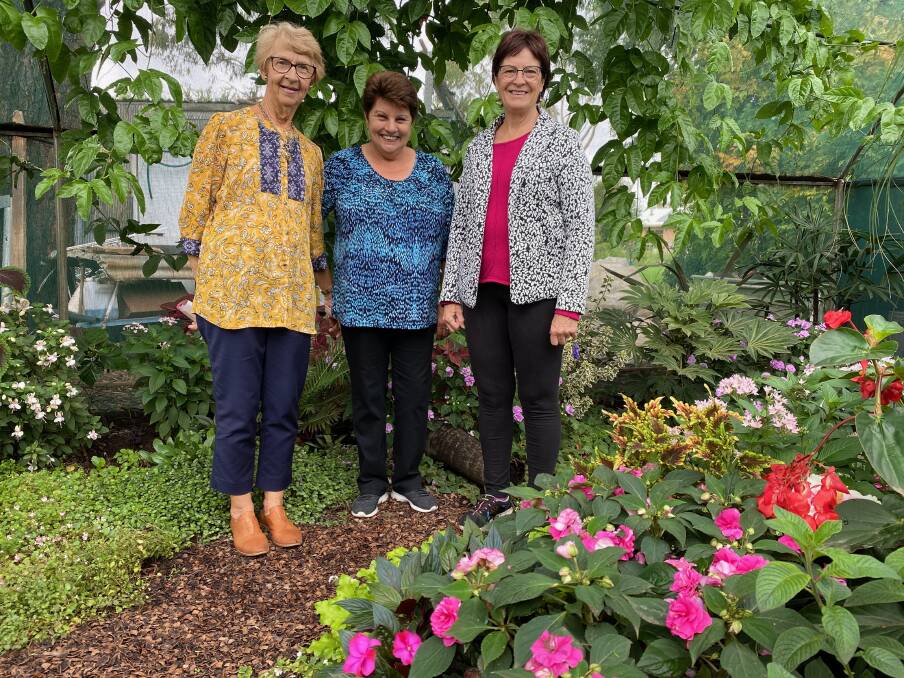 PREPARED: Leeton Garden Club's Margaret Lang, Zina Rendina and Alanna Rolfe are looking forward to the event. Photos: Talia Pattison