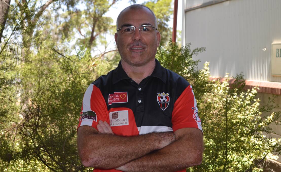 RIGHT MAN FOR THE JOB: Frank Alampi has been announced as this year's Leeton United first grade coach. Photo: Liam Warren