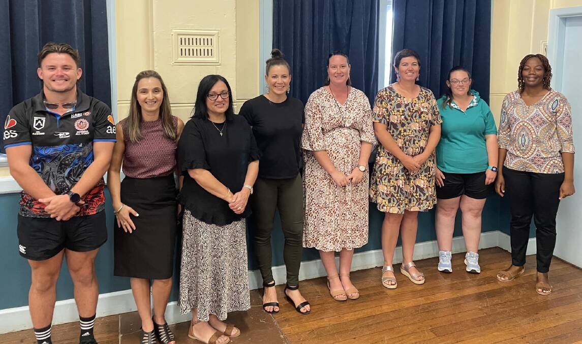 Among the new staff at Yanco Agricultural High School is (from left) Wyatt Cutting, Marie Luff, Norina Lucchese, Krystin Grant, Lauren Jess, Christine Rivero, Michelle Fairall and Sitho BheBhe. Picture supplied