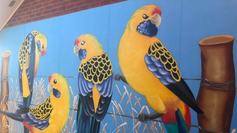 Another of the stunning murals at Yanco Public School. 