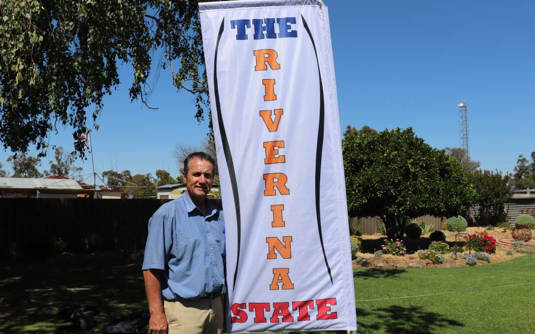 IDEA CONTINUES: David Landini is continuing to spread the word about the possibility of creating the Riverina State. Photo: Contributed 