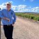 VISIT: Murray-Darling Basin Authority chief executive officer Andrew McConville at Leeton's Fivebough Wetlands on Tuesday. Photo: Talia Pattison