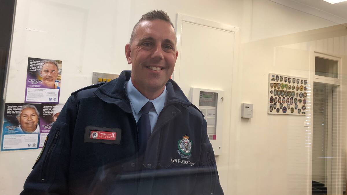 NEW STATION: District Inspector Justin Cornes is settling into his new role. Photo: Talia Pattison
