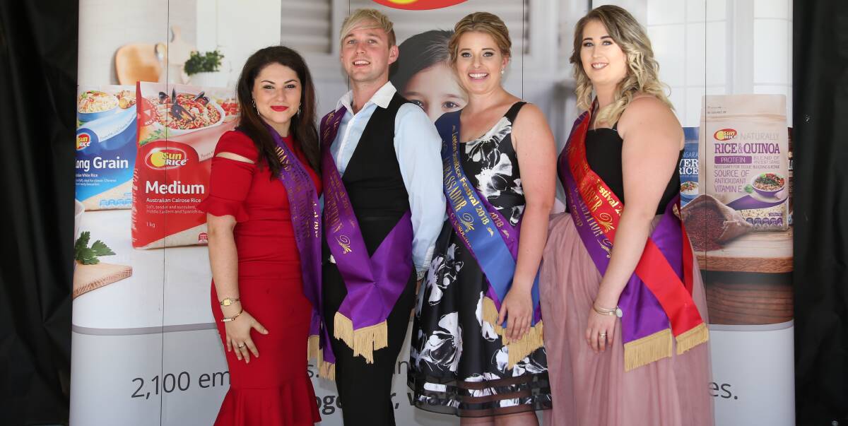 The entrants in the 2018 Leeton SunRice Festival Ambassador Quest. Photo: Talia Pattison
