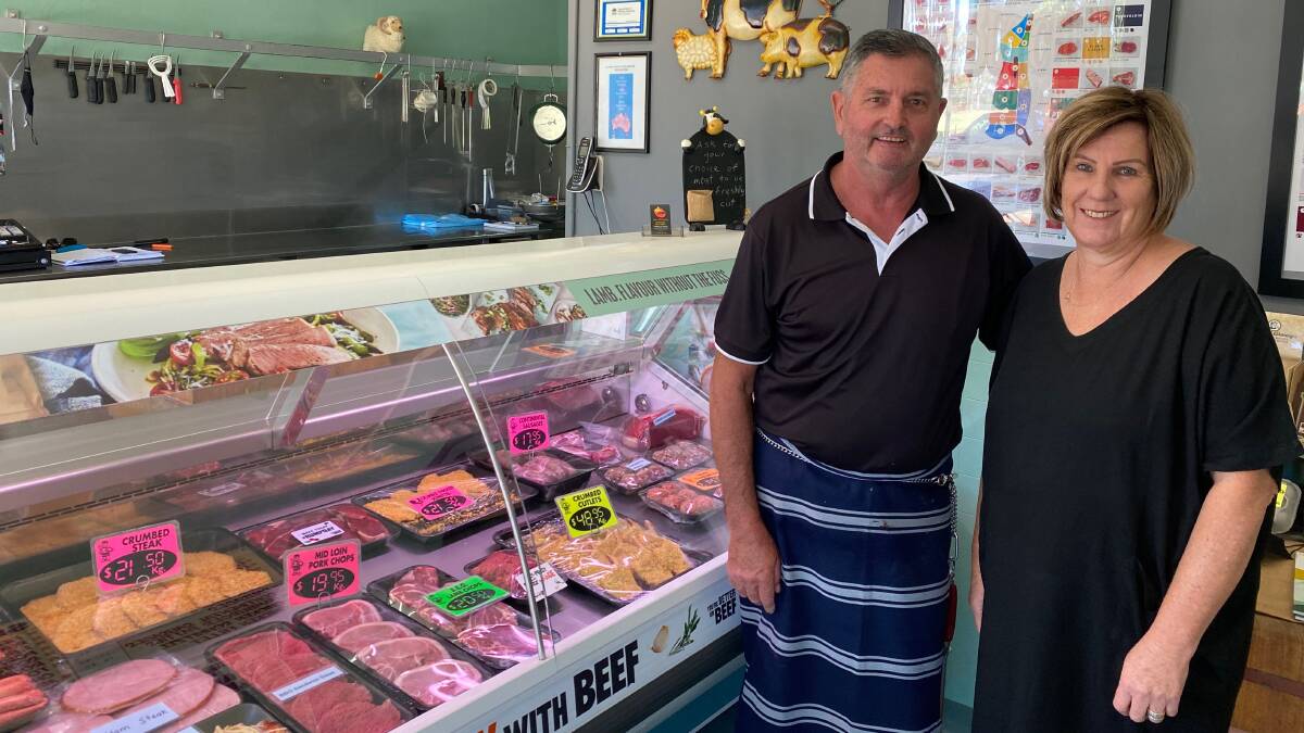 SUPPORT LOCAL: Leeton's Peter and Di Heaslip have been running the town's only butcher shop since 2013. Photo: Talia Pattison