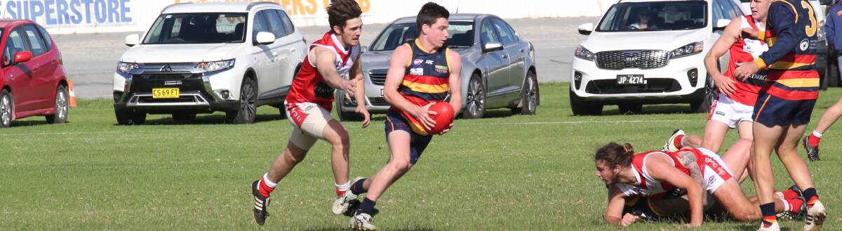 GROWING CROWS: Leeton-Whitton under 17s player Angus Crelley is one of several from the side to have played for the Crows in first grade this season. 