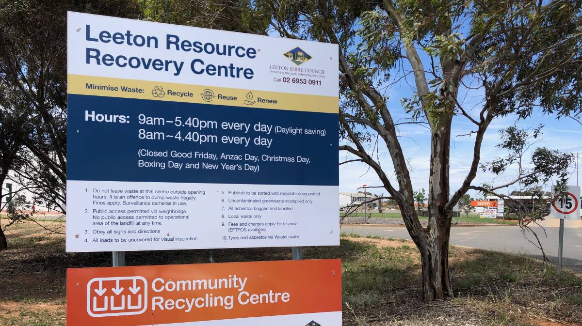 SAVE THE DATE: With fees now in place when disposing of rubbish at the Leeton landfill, a dump for free weekend has been planned. Photo: Talia Pattison