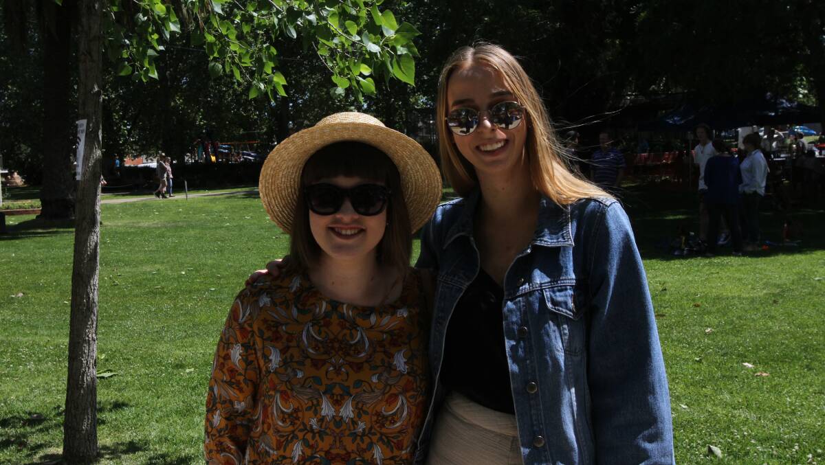 Abbey O'Callaghan (left) and Grace Cooper at last year's Chill and Grill. 