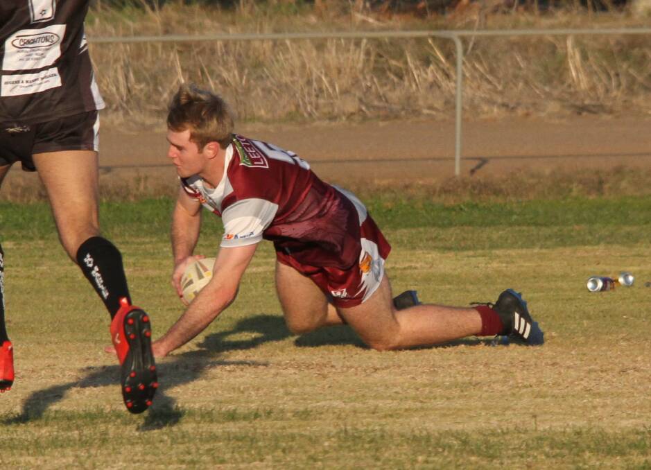 EFFORT: Yanco-Wamoon's Cody Parsons has been a vital player for the club this season. This weekend the Hawks take on Darlington-Point Coleambally. Photo: Ron Arel 