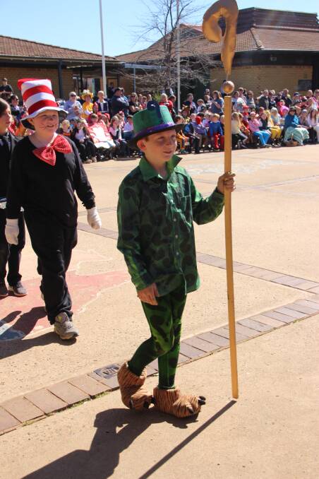 DRESSED FOR SUCCESS: Jayden Fichera enjoys taking part in the Parkview Public School Book Week parade last week. Photos: Contributed 