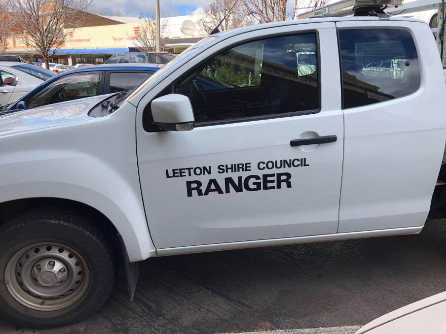 Leeton Shire Council's rangers were quickly on the scene in Pine Avenue.