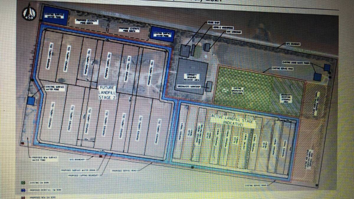 TIP: The Leeton landfill layout design. Source: Leeton Shire Council