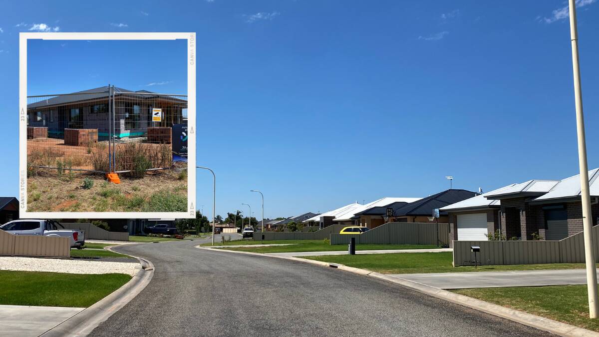 ISSUES: Isabella Place (background) is packed full of new homes, while others are now being constructed in other areas close by such as Karri Road. Photos: Talia Pattison