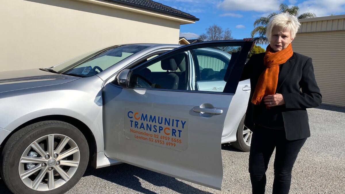 THINK ABOUT IT: Maureen Sheldrick loves being a volunteer with Narrandera-Leeton Community Transport. Photo: Talia Pattison