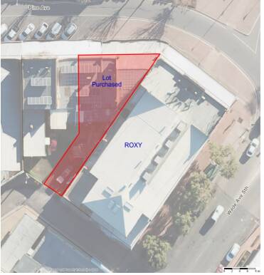 This diagram shows which lot has been purchased. 