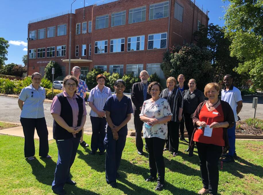 COLLABORATE: Representatives from MLHD, staff from Leeton hospital and Leeton Shire Council have been working together on a project to help recruit more health professionals to town. Photo: Talia Pattison