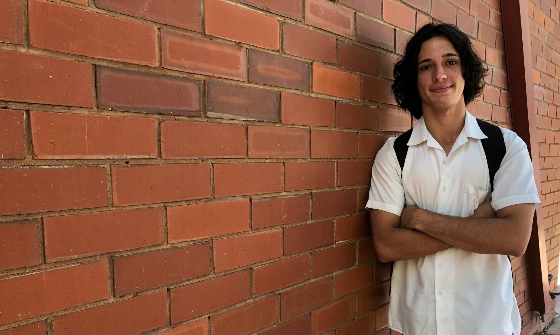 AWAITING THE NEWS: Leeton High School student Dan Hillam is hopeful of being selected in the NSW Combined High Schools cricket side. Photo: Talia Pattison 