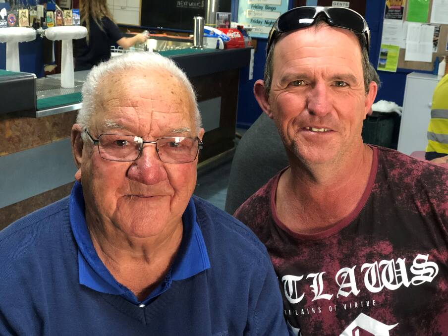 WELL DONE: Jack Collard and Andrew Whitlock surprised competition at the recent pairs tournament at the Leeton and District Bowling Club to come away the winners on the day. Photo: Contributed 