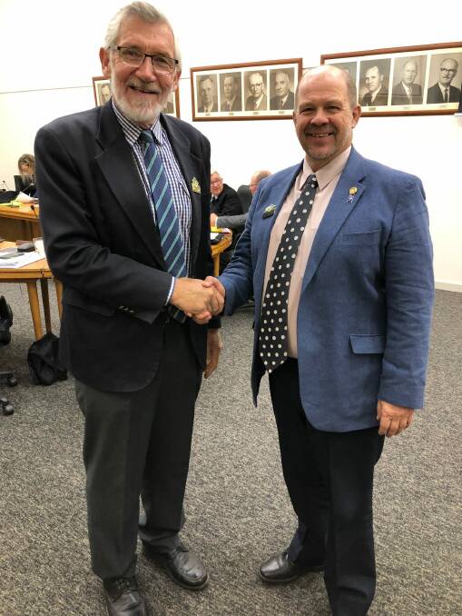 MAKING PLANS: Leeton Shire Council mayor Paul Maytom and his deputy George Weston are looking forward to a productive year. Photo: Talia Pattison
