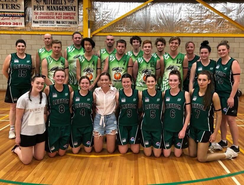 Leeton's men's and women's sides during the 2018 season. 