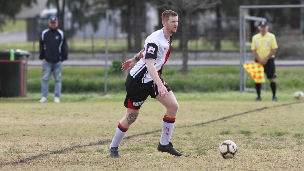 OUT: Leeton United's Ethan Murphy is one of four players out suspended this week. Photo: Talia Pattison 
