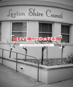 We're live at Leeton Shire Council's July meeting | ROLLING COVERAGE