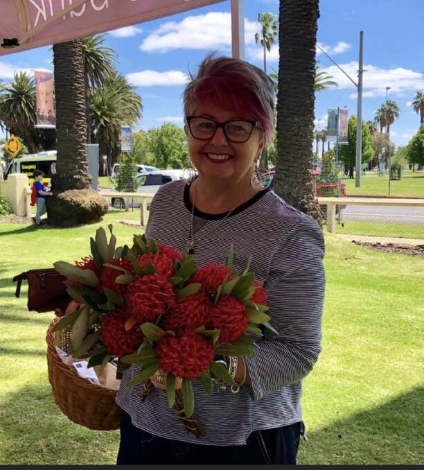 FRUITFUL WEEKEND: Stephanie McCallum was one of many to enjoy the market day as part of the Riverina Organic Expo on the weekend. Photo: Sandra Nardi
