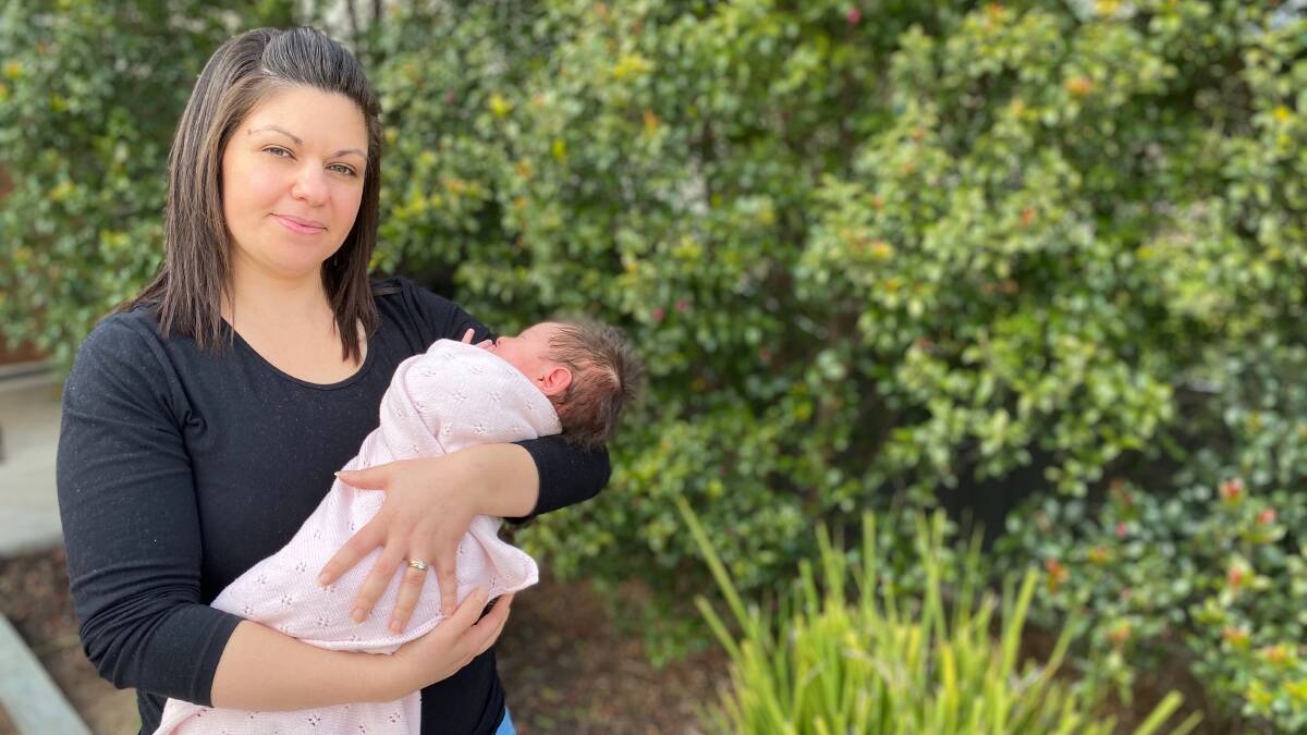SPEAKING OUT: Leeton's Maryann Iannelli with daughter Michaela Iannelli, who is one month old. Photo: Talia Pattison