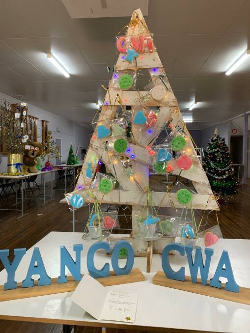 CRAFTY: The Yanco CWA recently took part in the town's Christmas tree festival. Photo: Supplied