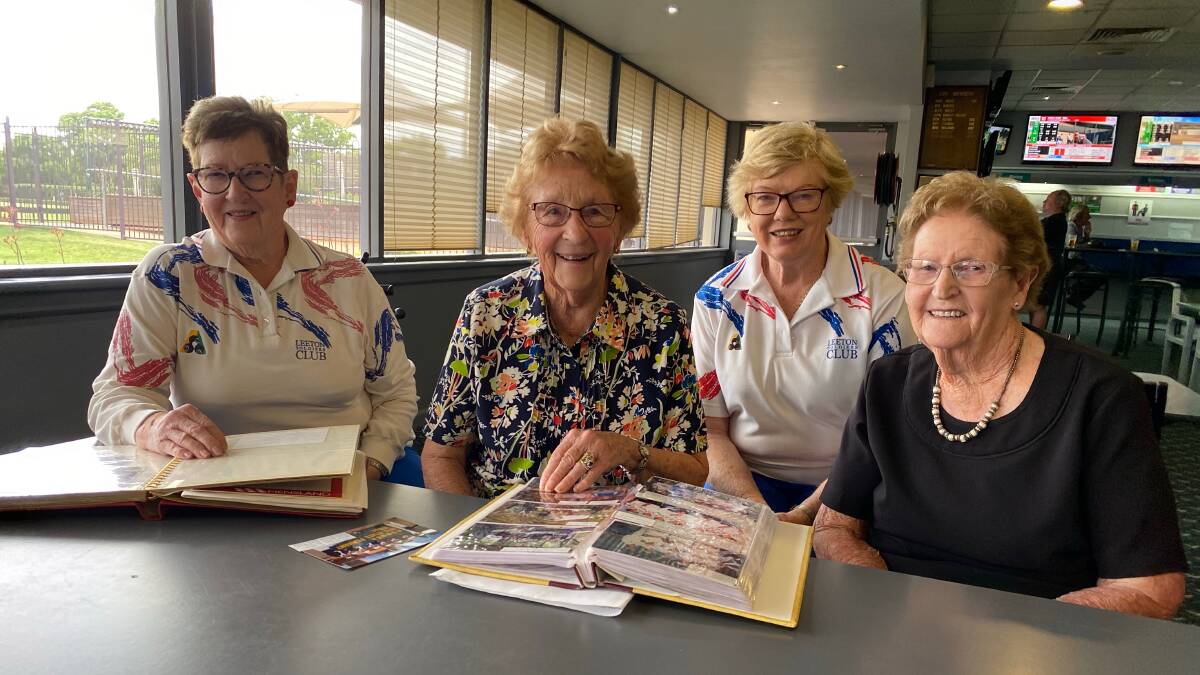 PREPARING: Barbara Gullotta, Margaret Stoll, Jan Munro and Edna Rice look over some mememorabilia and photographs from over the years. Photo: Talia Pattison