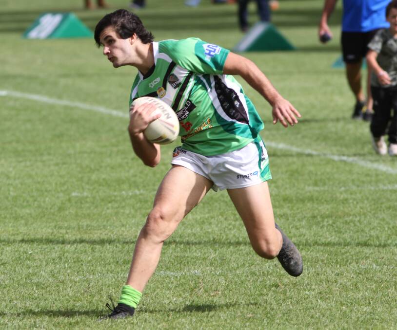 TWO-FROM-TWO: Leeton Greens coach Warren Weir named Jordan Demarzo (pictured) as one of his side's best against Hay on Sunday. Photo: Talia Pattison