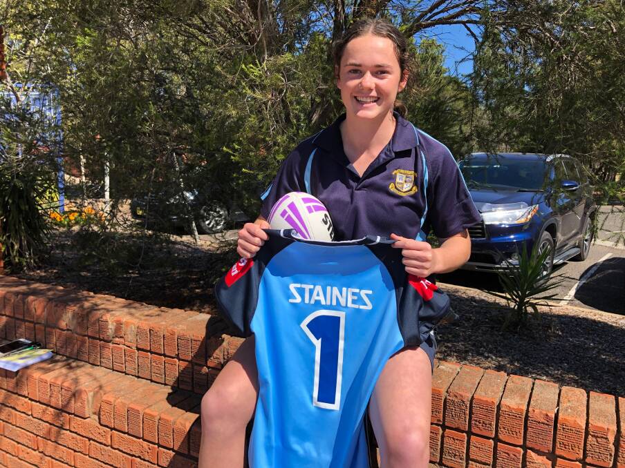 WELL DONE: Tess Staines has had a huge year representing on the football field. 