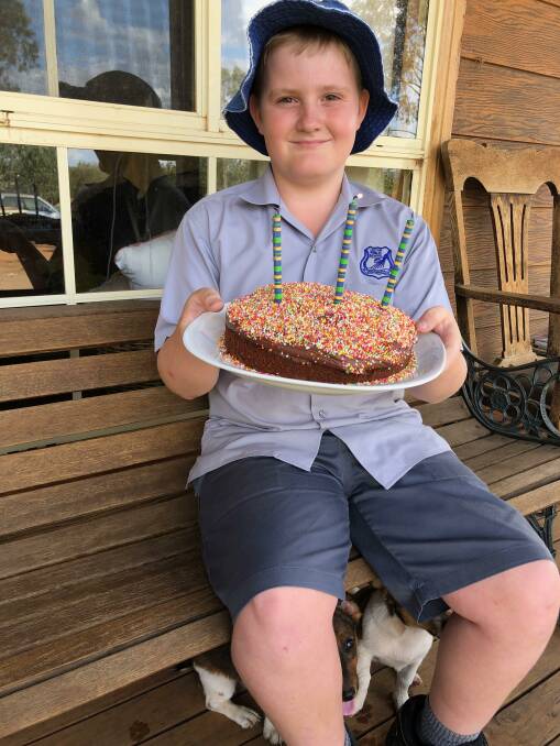 PART TIME: Leeton's Riley Melvin will celebrate his leap year birthday with friends and family on Saturday. Photo: Talia Pattison