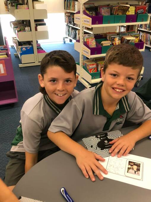 INTERACT: Deegan Tiffin and Kaleb Sullivan engaging in the Future Moves program at Parkview Public School recently. Photo: Supplied