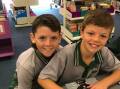 INTERACT: Deegan Tiffin and Kaleb Sullivan engaging in the Future Moves program at Parkview Public School recently. Photo: Supplied
