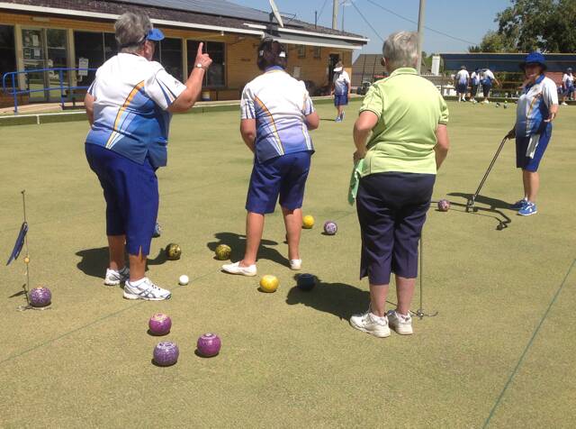 BACK AGAIN: Women's bowls returned to the greens of the Leeton and District Bowling Club on Thursday. Photo: Contributed 