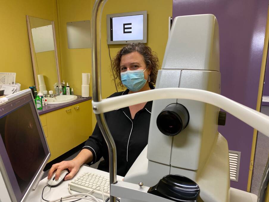 BE AWARE: Leeton optomestrist Rosanna Bruno said she has seen an increase in the number of adults and children with eye issues as a result of added screen time in the last 18 months. Photo: Talia Pattison