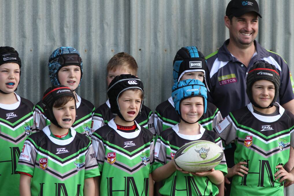 Some of Leeton's junior rugby league superstars back in 2015. 