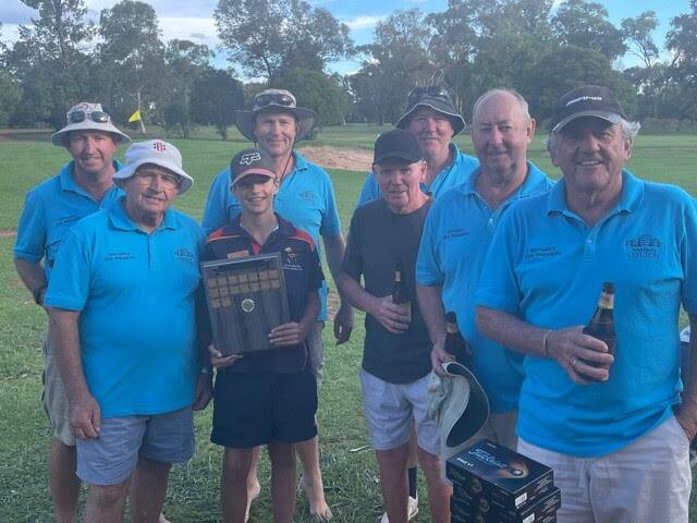 WELL DONE: Division one winners were Daryl Odewahn, Harry Odewahn, Harrison Odewahn, Danny Harrison, John Rapley, Mark Lehman, Garry Schmetzer and Steve Webb. Photo: Contributed 