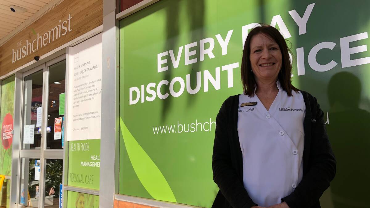 BE PREPARED: The Bush Chemist pharmacist Carrie Stewart encourages all residents to have their flu vaccine this season. Photo: Talia Pattison 