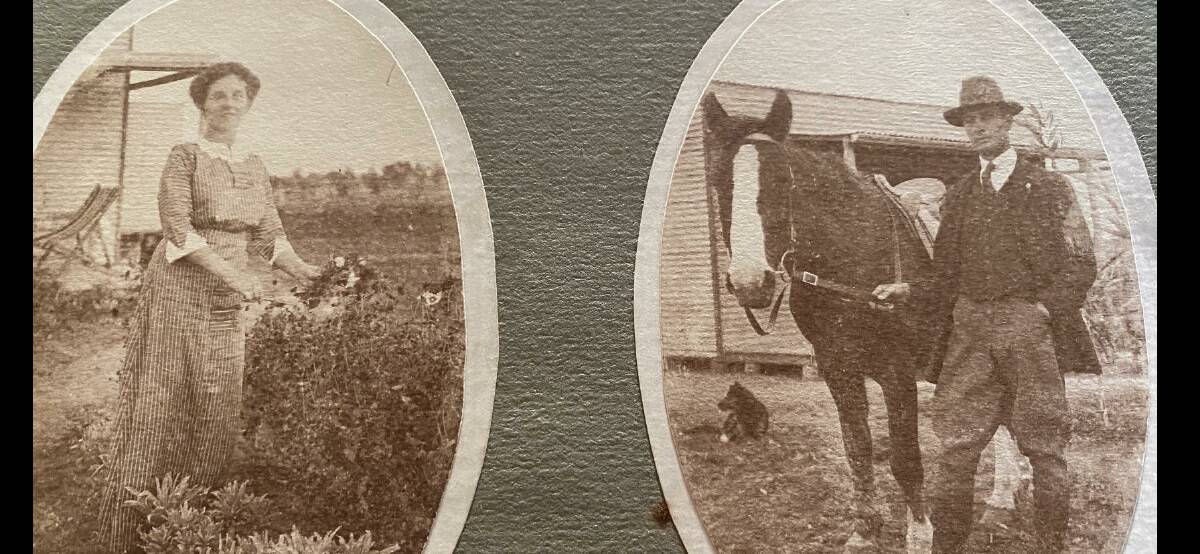 INSIGHT: A photograph of Daisy and Cecil Anscombe from book four Irrigation Farming: A Series of Photos Showing the life in the Early days of an Irrigation Settlement. Photo: Supplied