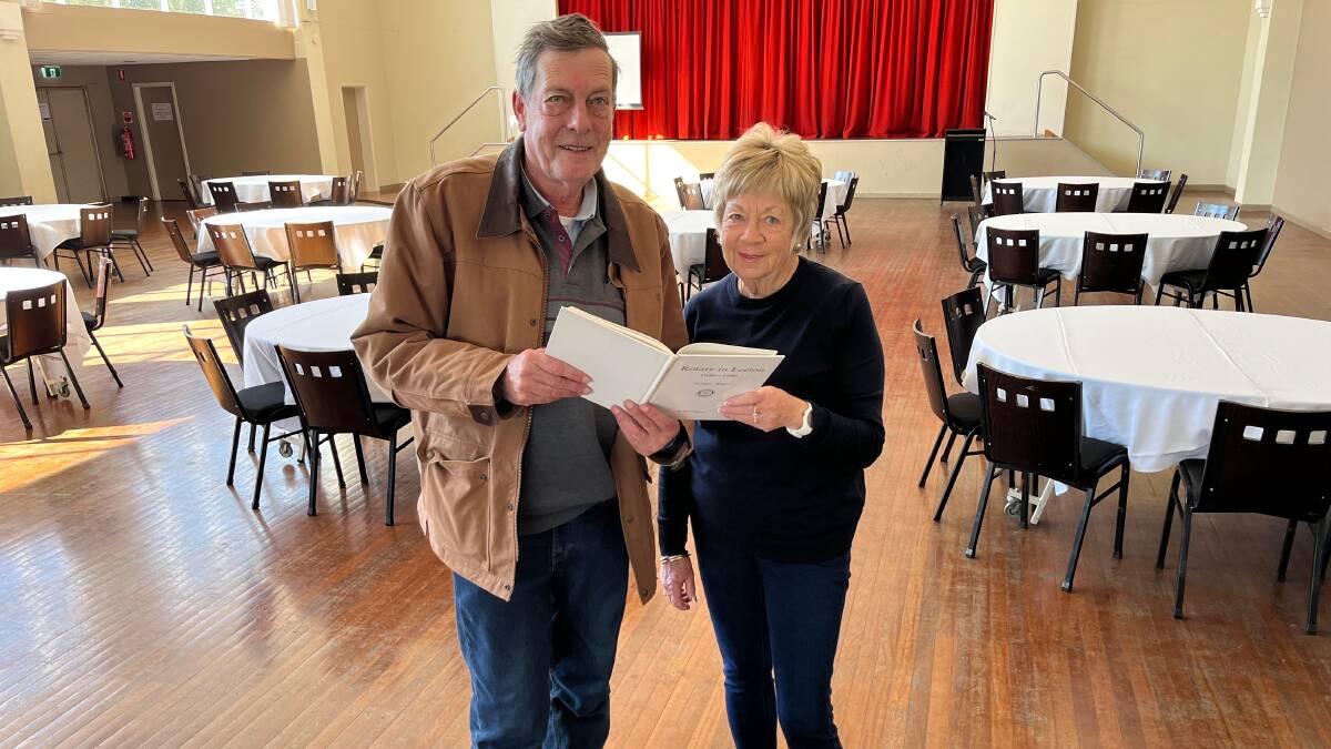 BACK ON: Rotary Belle of the Ball organisers Bruer Chiswell (left) and Anne Lepper are excited the event is back in 2022. Photo: Talia Pattison