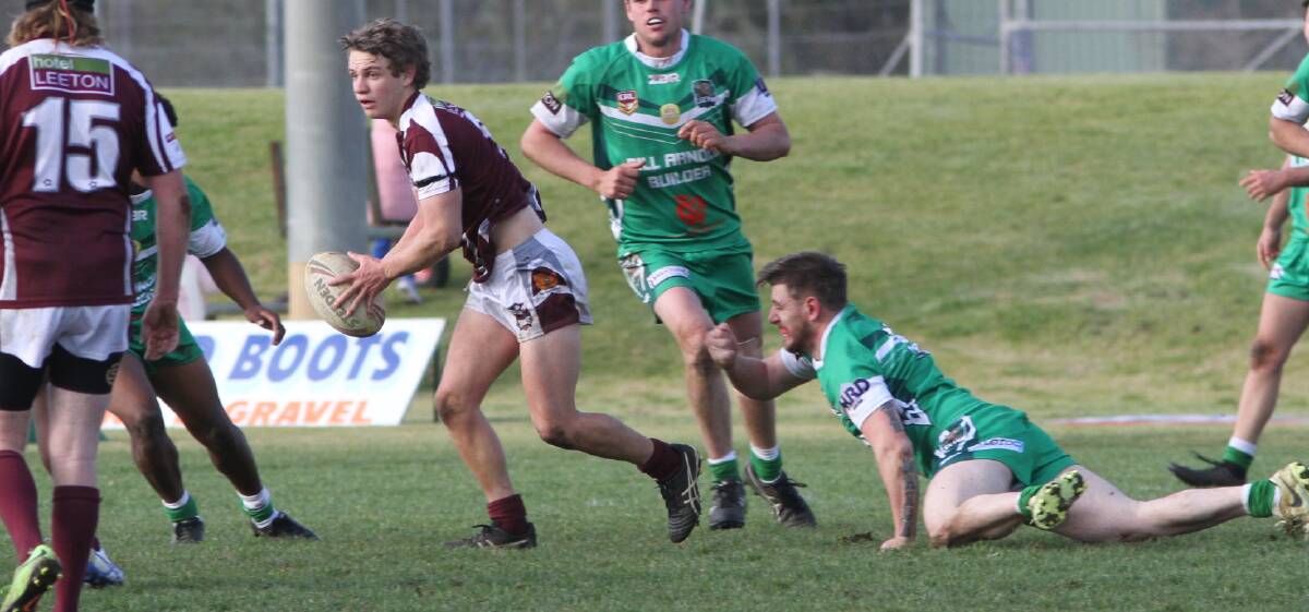 MOVEMENT: Yanco-Wamoon's Will Barnes will be critical in the Hawks first grade finals campaign, which gets underway this weekend against West Wyalong. Photo: Talia Pattison