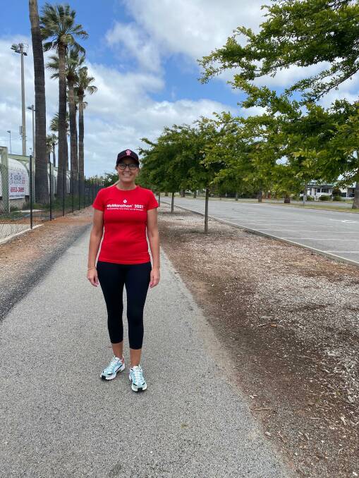SETTING THE PACE: Leeton's Louise Denniss is walking throughout October to raise money for the Heart Foundation. Photo: Talia Pattison 