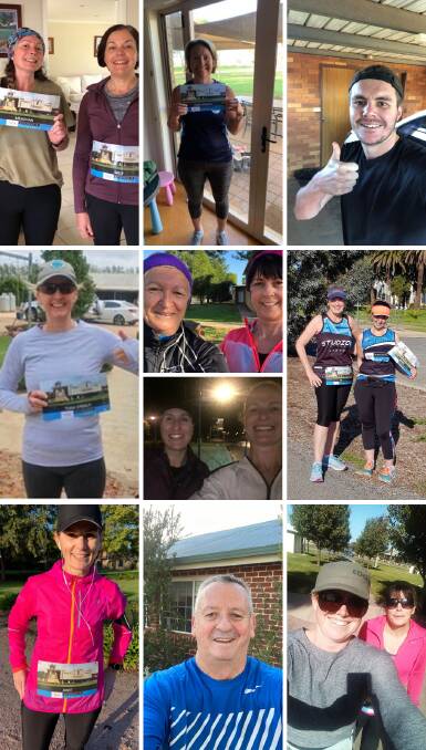 PUSHING THEIR LIMITS: Some of the Leeton shire participants in the recent 42km in 42 hour challenge. Photos: Contributed 