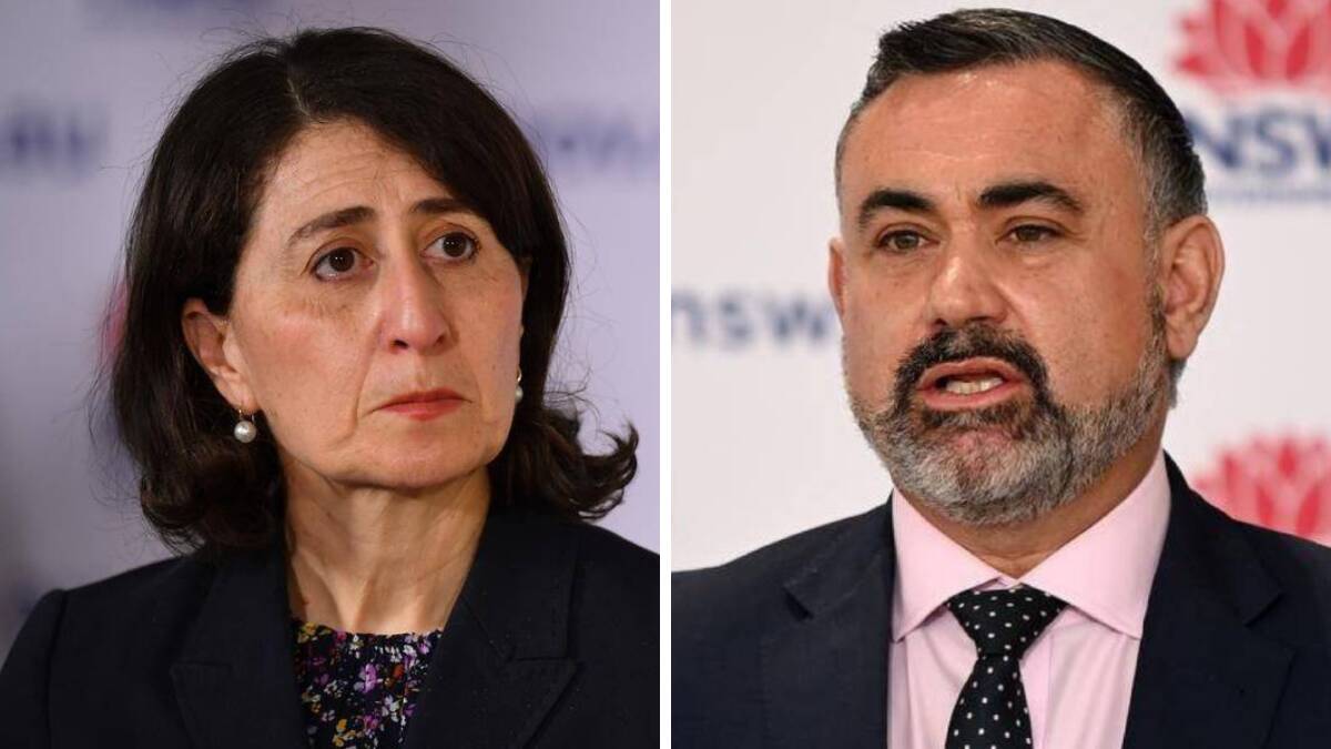 GONE: Gladys Berejiklian resigned as NSW Premier on Friday, while Deputy Premier John Barilaro announced he too would be resigning on Monday morning. 