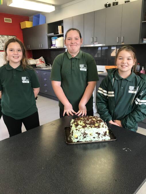 SKILLS: Whitton-Murrami Public School students (from left) Kaia Hore, Tayla Davies and Ilah Morriss are enjoying getting back to normal.