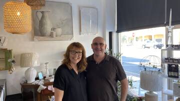 Megan and John Martin have opened The Peddler's Corner in Kurrajong Avenue, with everyone welcome to pop in for coffee, gifts and more. Picture by Talia Pattison